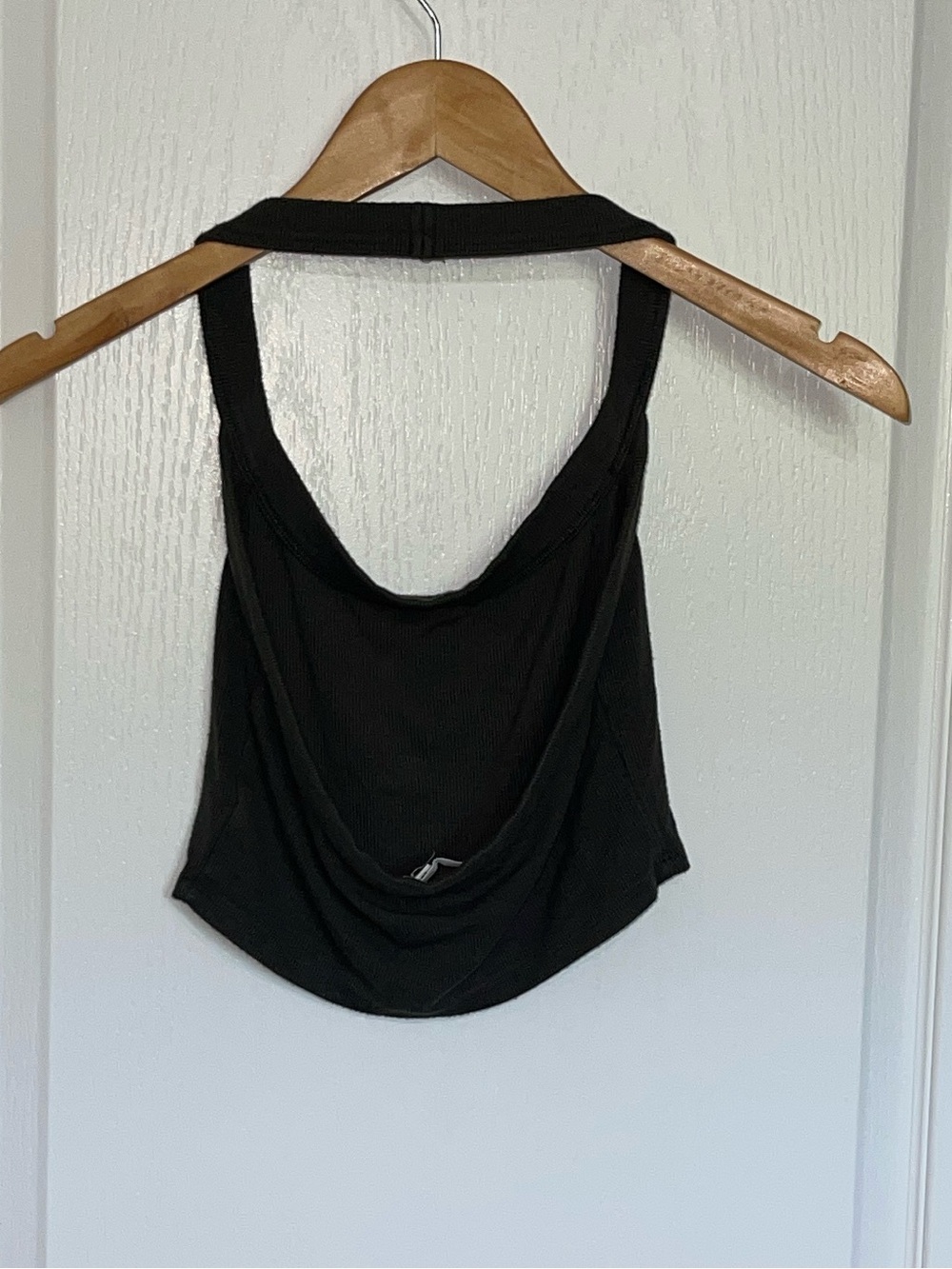 JOAH BROWN Dark Military Green Ribbed Cropped FLEXRIB Tank Top SZ Small/Medium - Picture 5 of 6